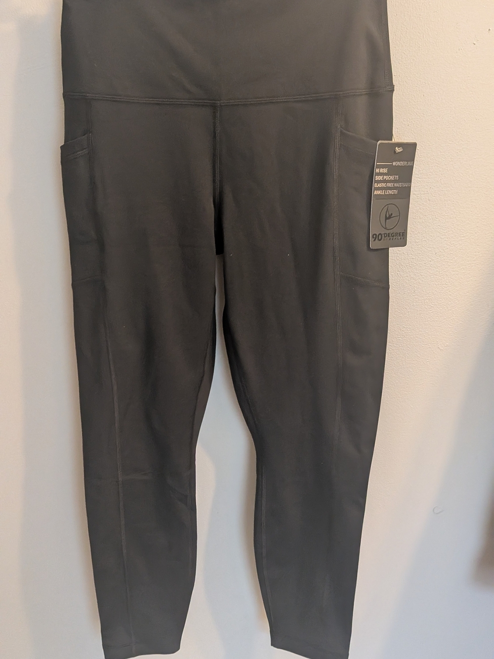 NWT 90 Degree by Reflex Wonderlink Tribeca Ankle Tight Black L